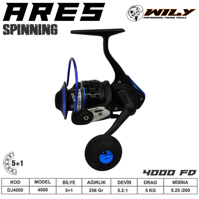 WILY - Wily Ares 4000 Olta Makinası 5+1 bb Mavi
