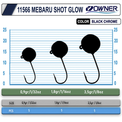 Cultiva 11566 Mebaru Shot Glow Lrf Jighead - Thumbnail