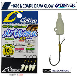 Cultiva 11606 Mebaru Dama Glow Lrf Jighead - Thumbnail