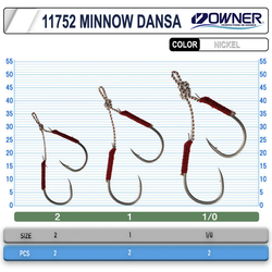 Cultiva 11752 Jig Minnow Dansa Assist İğne - Thumbnail