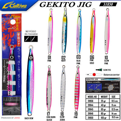 CULTIVA - Cultiva 31850 Gekito Jig 105g 15.5 cm