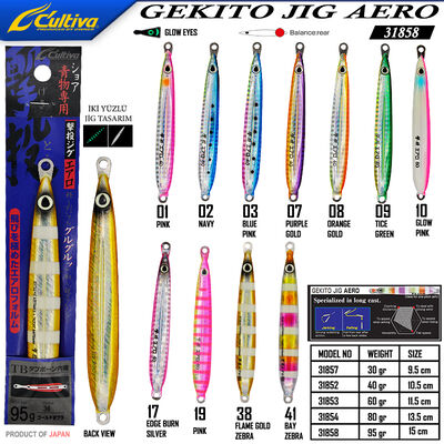 CULTIVA - Cultiva 31858 Gekito Jig Aero 95g 15 cm