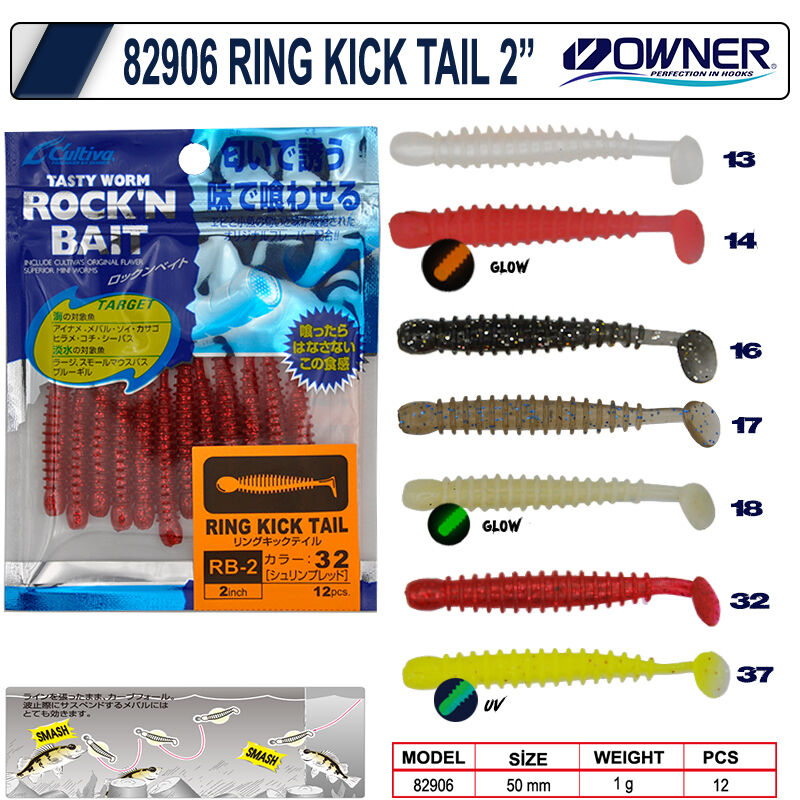 CULTIVA - Cultiva 82906 Ring Kick Tail Lrf Silikonu 5 cm