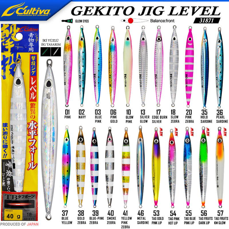 CULTIVA - Cultiva JİG 31871 Gekito Jig Level 40g 10.5 cm