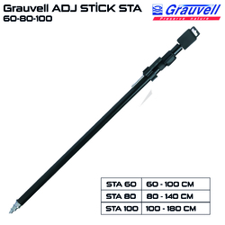 Grauvell - Grauvell ADJ STİCK STA 60-80-100 cm Alüminyum Kamış Ayak