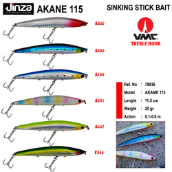 JINZA - Jinza Akane 115 mm 20 gr Maket Balık