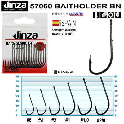 JINZA - Jinza 57060 Baitholder BN Tırnaklı Yem İğnesi 20 Adet