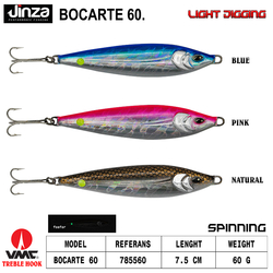 JINZA - Jinza Bocarte 75mm Light Jig 60 gr