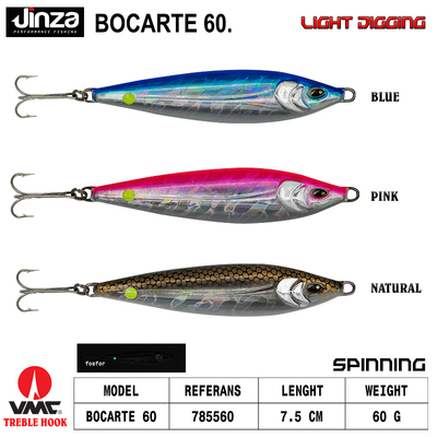 JINZA - Jinza Bocarte 75mm Light Jig 60 gr