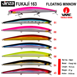 JINZA - Jinza Fukaji 163 mm 27 gr Maket Balık