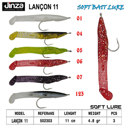 JINZA - Jinza Lançon 110 mm 4.8 gr Silikon Yem