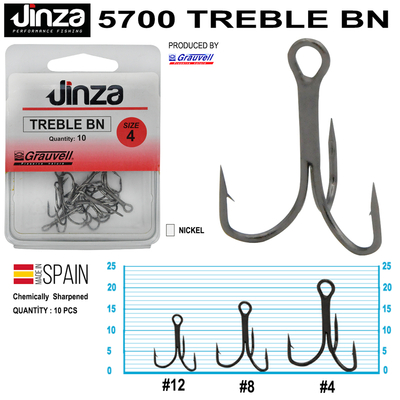 JINZA - Jinza 5700 Treble BN Çarpma İğne 10 Adet