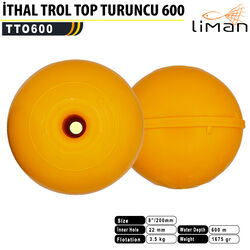 Liman Ağ - Liman İthal Trol Topu Turuncu 600 m