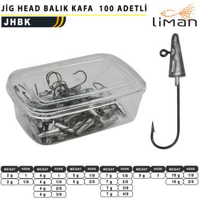 Liman - Liman Jig Head Balık Kafa - 100 Adetli