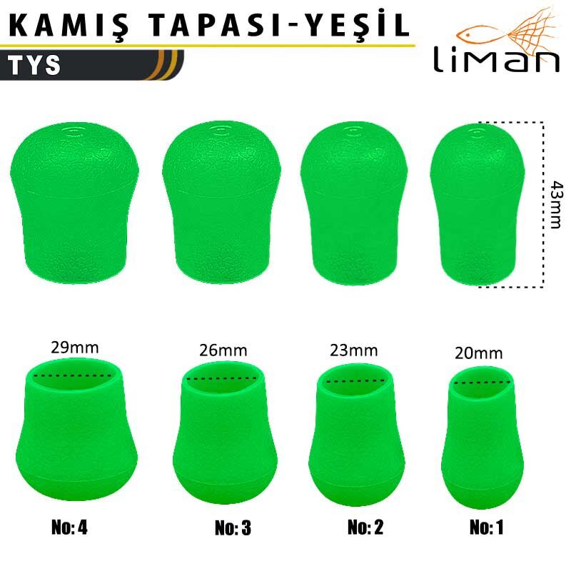 Liman - Liman Kamış Tapası Yeşil - 10 Adetli