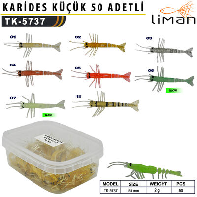 Liman - Liman Karides Silikon Küçük 50 adetli