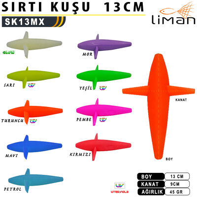 Liman - Liman Sırtı Kuşu Telsiz 13 cm