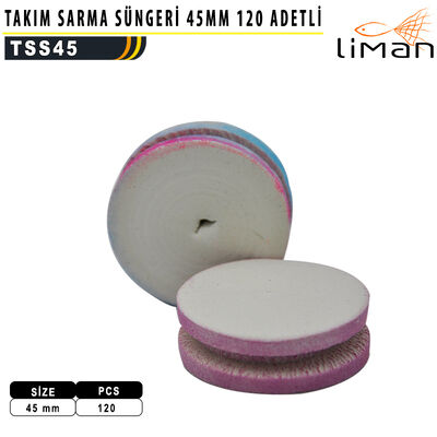 Liman - Liman Takım Sarma Süngeri 45 mm - 120 adetli