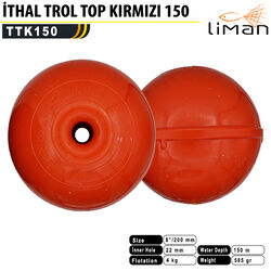 Liman Ağ - Liman İthal Trol Topu Kırmızı 150 m