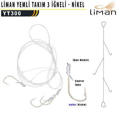 Liman - Liman Yemli Takım 3 İğneli - Beyaz İğne