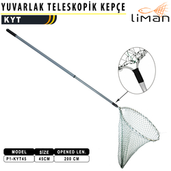 Liman - Liman Yuvarlak Teleskopik Misina Kepçe 45 lik - 200 CM