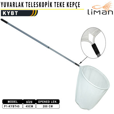 Liman - Liman Yuvarlak Teleskopik Teke Kepçe 45 lik - 200 CM