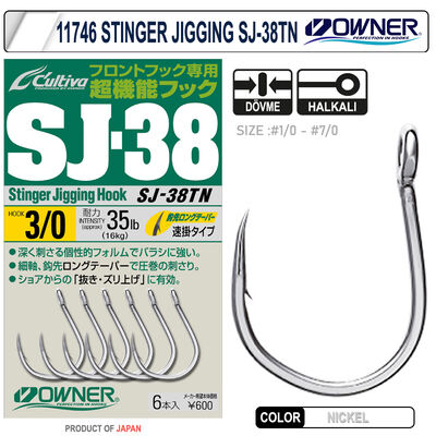 CULTIVA - Cultiva 11746 Stinger Jigging SJ-38TN