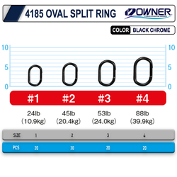 Owner 4185 Oval Split Ring - Thumbnail