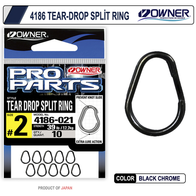 OWNER - Owner 4186-011 Tear-Drop Split Ring
