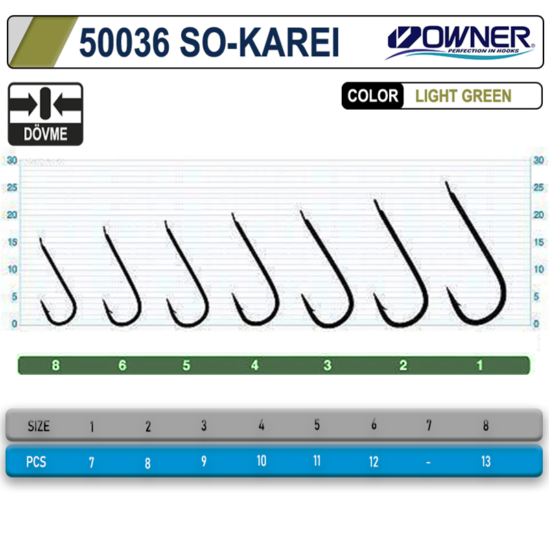 Owner 50036 So- Karei Light Green İğne