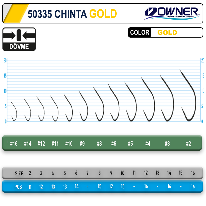 Owner 50335 Chinta Gold İğne