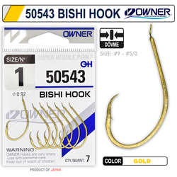 Owner 50543 Bishi Hook Gold İğne - Thumbnail