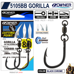 OWNER 5105 BB GORILLA WITH BALL BEARİNG SWIVEL - Thumbnail