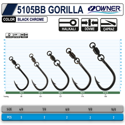 OWNER 5105 BB GORILLA WITH BALL BEARİNG SWIVEL - Thumbnail