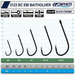 Owner 5123 Ebi Baitholder Black Chrome İğne - Thumbnail