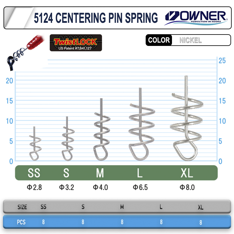 Owner 5124 Centering Pin Spring White Silikon Sabitleme Yayı