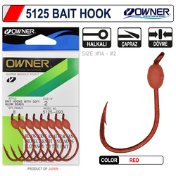 OWNER - Owner 5125 Walleye Bait Hook Red İğne