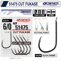 Owner 51475 OC Fukase Black Chrome İğne - Thumbnail