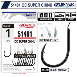 Owner 51481 Cut Super Chinu Black Chrome İğne - Thumbnail