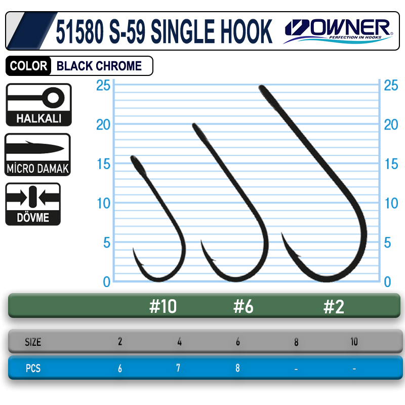 Owner 51580 S-59 Single Hook