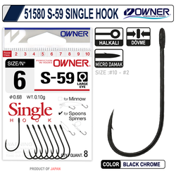 OWNER - Owner 51580 S-59 Single Hook