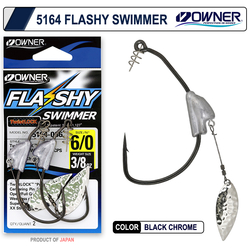 Owner 5164 Flashy Swimmer Kurşunlu Kaşıklı Silikon İğnesi - Thumbnail