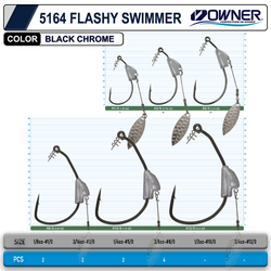 Owner 5164 Flashy Swimmer Kurşunlu Kaşıklı Silikon İğnesi - Thumbnail
