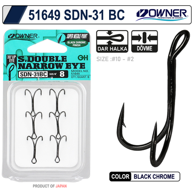 OWNER - Owner 51649 Sdn-31Black Chrome İkili İğne