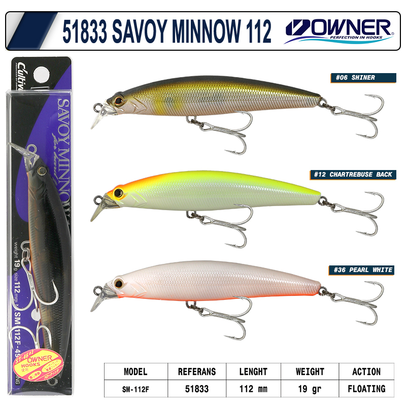 Owner 51833 Savoy Minnow 112 Mm 19g