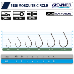 Owner 5185 Mosquito Circle Black Chrome Sinek İğne - Thumbnail