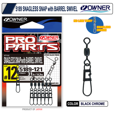 OWNER - Owner 5189 Snagless Snap W Barrel Swivel