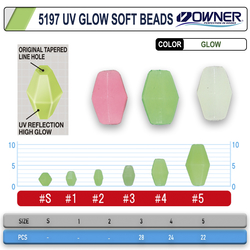 Owner 5197 No S Uv Glow Soft Beads - Thumbnail