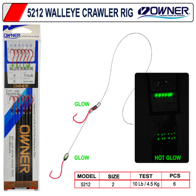 OWNER - Owner 5212 Walleye Crawler Rig Hazır Takım