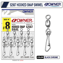 Owner 52567 Hooked Snap Swivel Klipsli Fırdöndü - Thumbnail